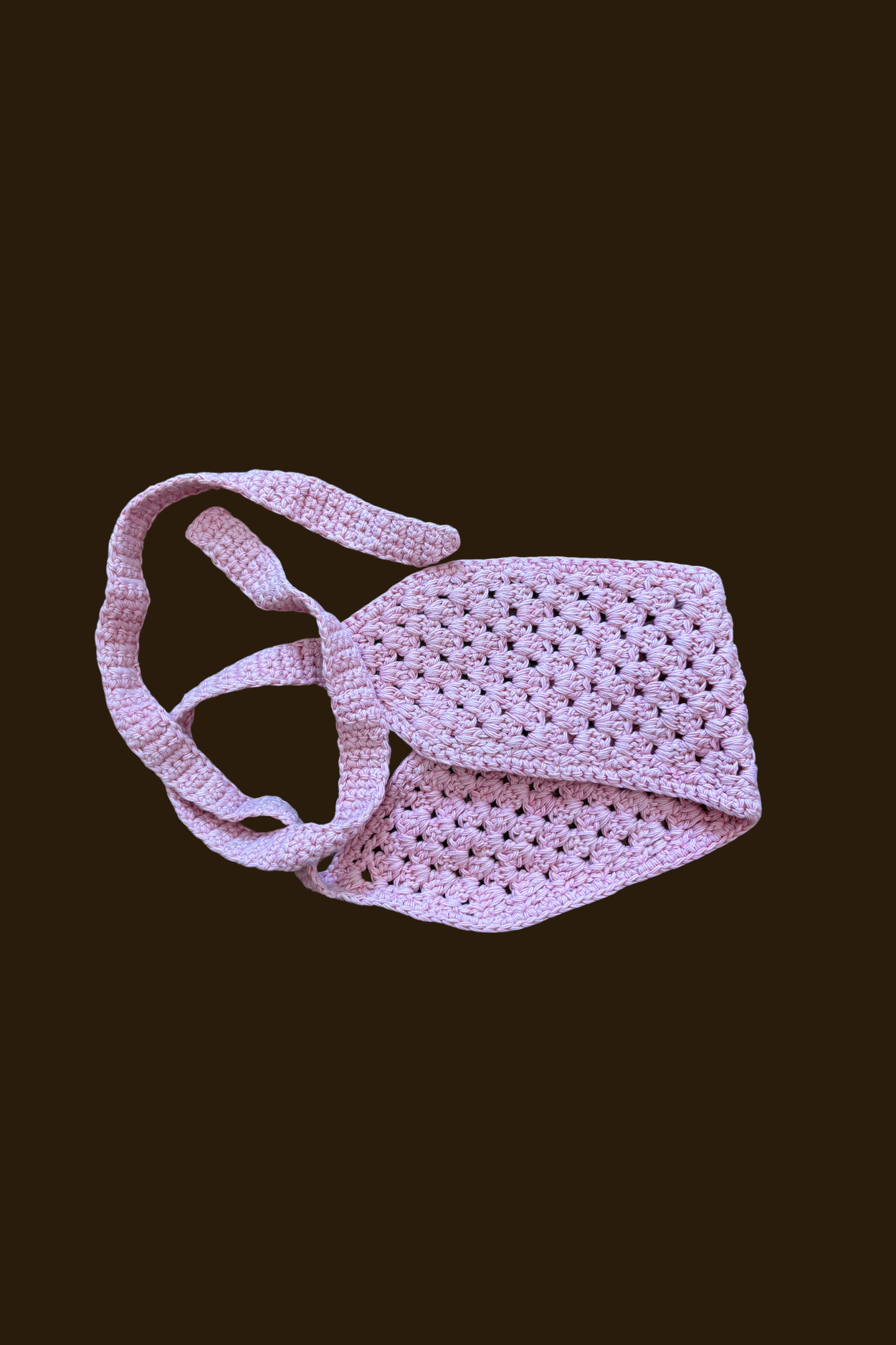 Hand Crocheted Headband - Soft Pink